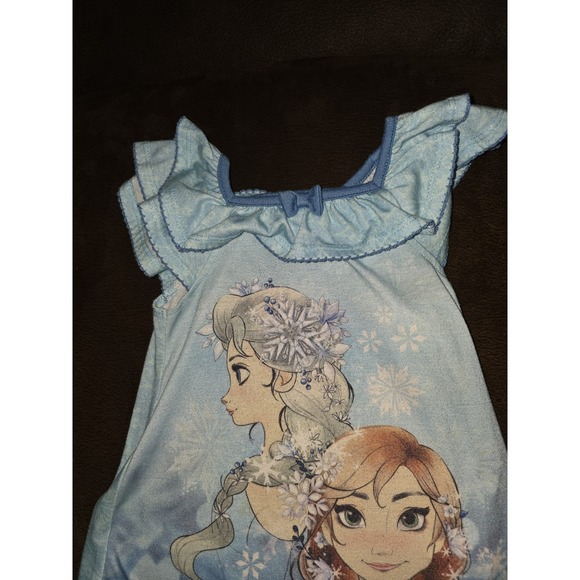 Disney collection frozen elsa anna nightgown pajamas size 2 - Picture 2 of 5